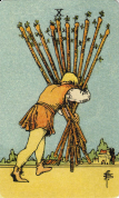 10 of Wands 10 of Wands