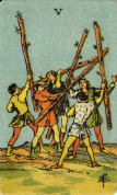 5 of Wands 5 of Wands