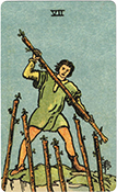 7 of Wands 7 of Wands