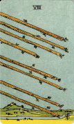 8 of Wands 8 of Wands